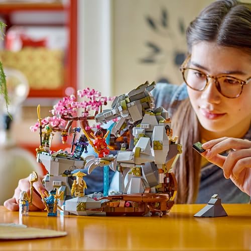 NINJAGO Santuario della Pietra del Drago Giocattolo, Giochi per Bambini e Bambine da 13 Anni in su con 6 Minifigure, Modellino da Costruire con Armi Ninja e Campo di Addestramento 71819 - Lego - Immagine 8