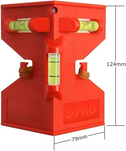 Miniatura 2 de 2 piezas de nivel de poste magnético para nivelación de tuberías, postes y vigas (versión mejorada)
