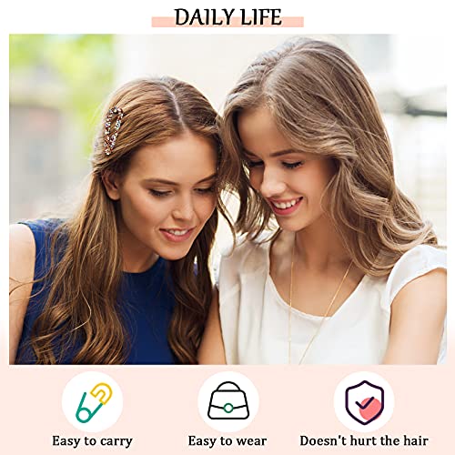 12 Pieces Rhinestone Clip For Hair Rhinestone Snap Hair Clip Crystal Snap Hair Barrettes Ab Crystal Hair Clips Crystal Metal Hairpins Wedding Decorative Hair Clips Hair Accessories For Women Girls #TOP5