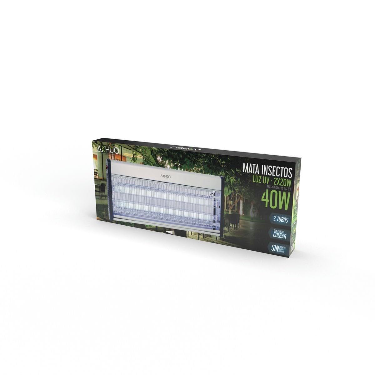 MATA INSECTOS LUZ UV 2x20W - 150m2
