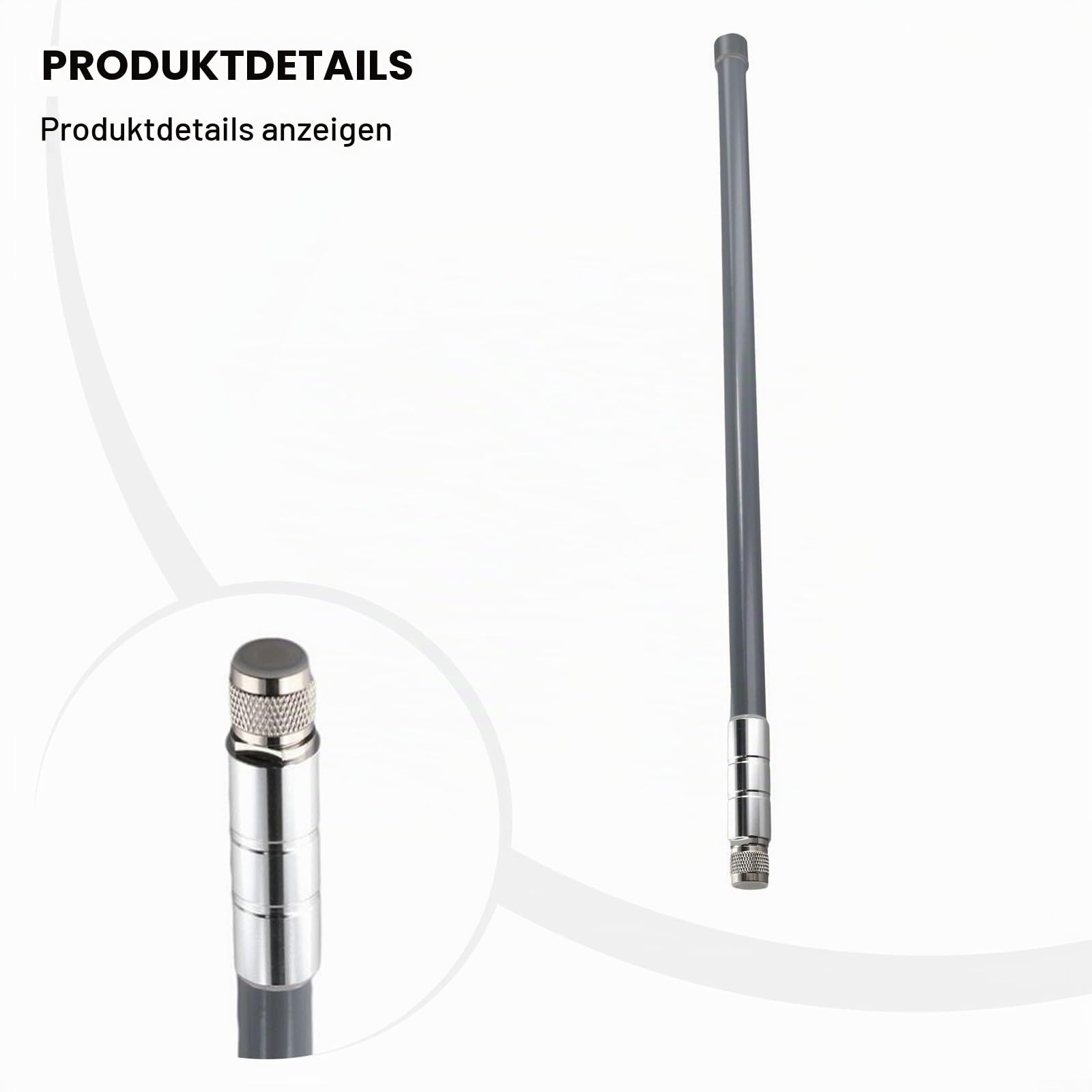 12dBi 868MHz 915MHzTuned Helium für Omni Fiberglas Antenne, Außenantenne 55 cm für Lora-Antenne, für Landwirtschaft, Stadtüberwachung (Einzelantenne)