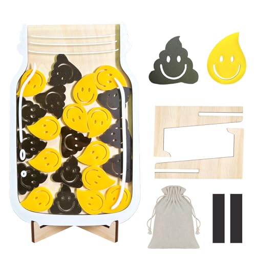 Reward Jar for Kids – Magnetic Wooden Behavior Chart and