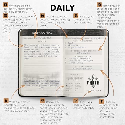 Prazoli Leather Bible Prayer Journal