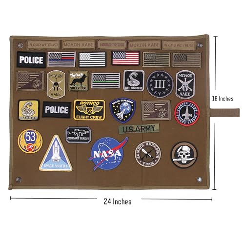 Panneau auto-agrippant Rothco support écusson patch militaire scratch noir veste