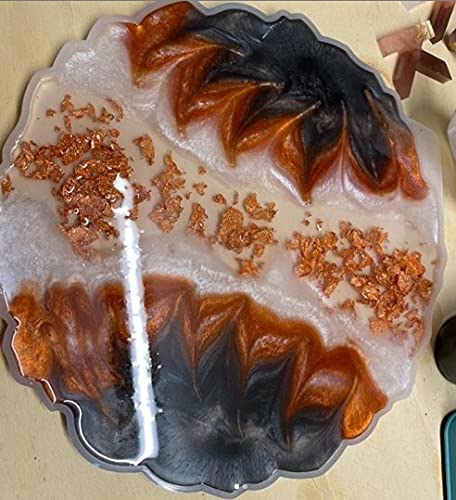 Image of UGLS Copper Leaf Sheets, 100 Sheets, 8 by 8.cm Gilding Foil for Gilding, Resin Art, Decoration Crafting, Paintings, Arts Crafts, Nail Deco,Furniture, Size 3.14 * 3.35 inhches (Copper)