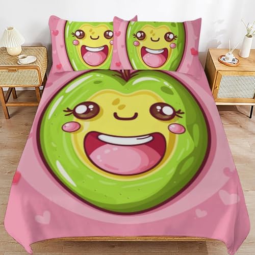 Juego de cama de 200 x 200 cm blanco con dos fundas de almohada 2