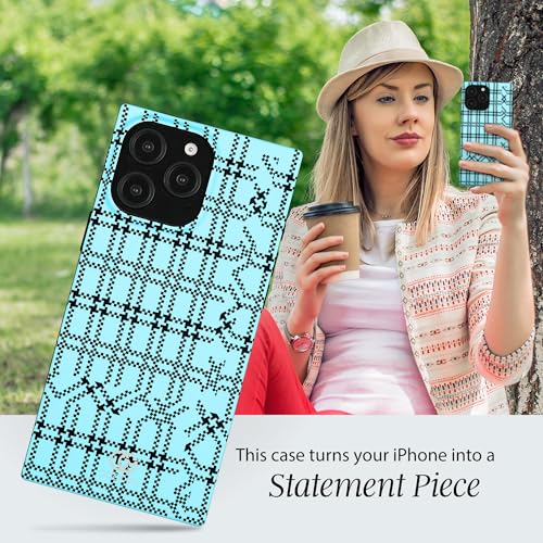 Image of COCOMII Rectangle for iPhone 16 Pro Max Case, Sky Plaid