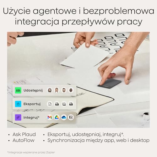 Plaud Note Pro Cyfrowy Dyktafon AI z Transkrypcją i Podsumowaniem AI Wielomodalne Wprowadzanie Do 50 Godzin Nagrywania Zaprojektowany do Konferencji Spotkań i Rozmów Telefonicznych i Zespołów