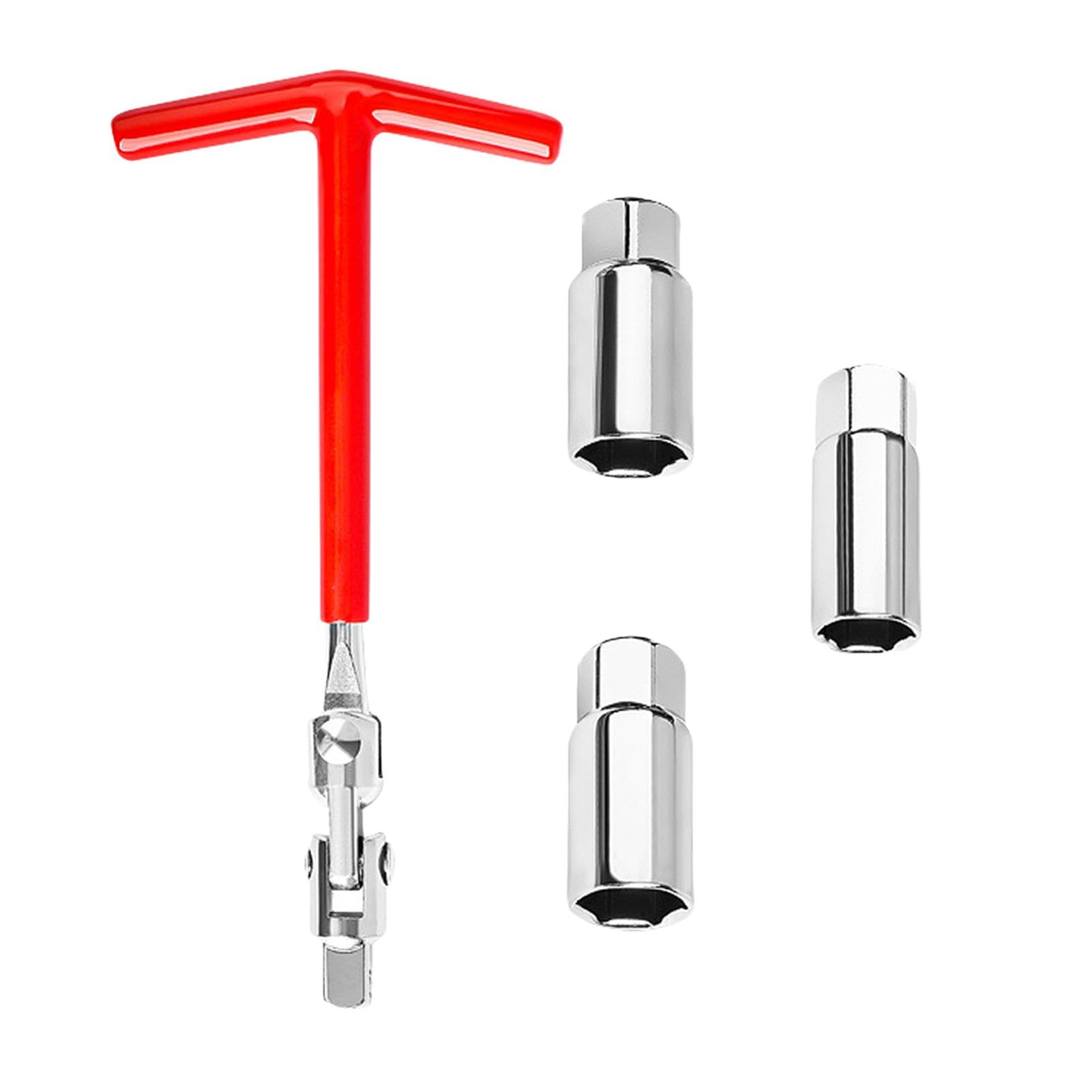 LR Decor E-Shop Spark Plug Socket Wrench Steel T Handle for Lawnmowers Motorcycles Cars-image-35