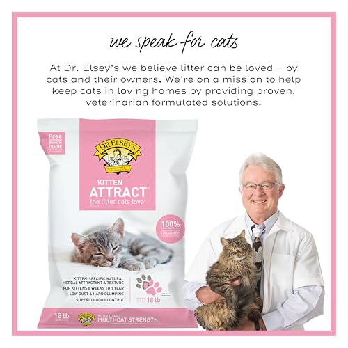 Dr. Elsey's Premium Clumping Cat Litter | Kitten Attract | 99% Dust-Free, Low Tracking, Hard Clumping, Superior Odor Control, Natural Herbal Attractant for Kittens, Unscented & Natural Ingredients - Image 5