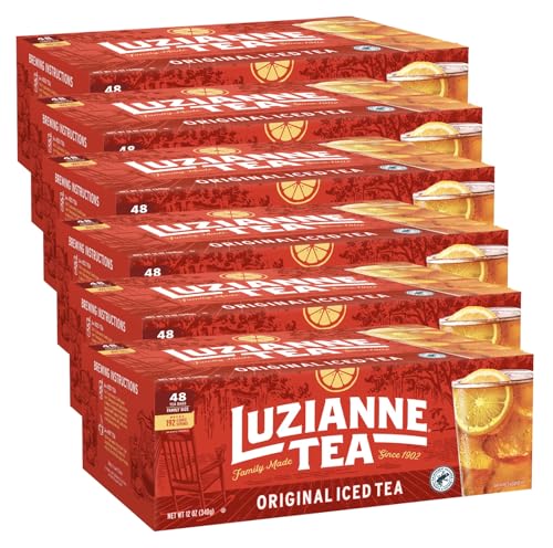 Luzianne Specially Blended for Iced Tea, Family Size, 48-Count Tea Bags (Pack of 6)