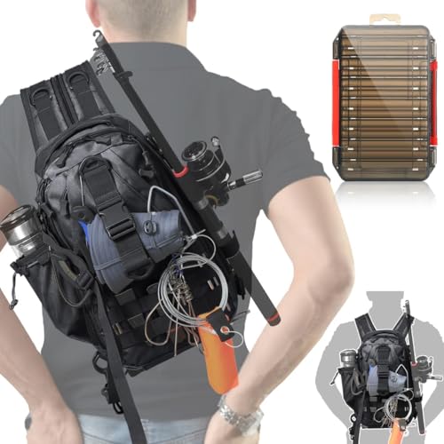 Aertiavty Compact Fishing Tackle Bag, Fishing Bag Tackle