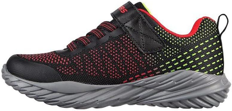 Skechers Kids Boy's Nitro Sprint - Karvo Sneaker, Black/Red, 12.5 Little Kid