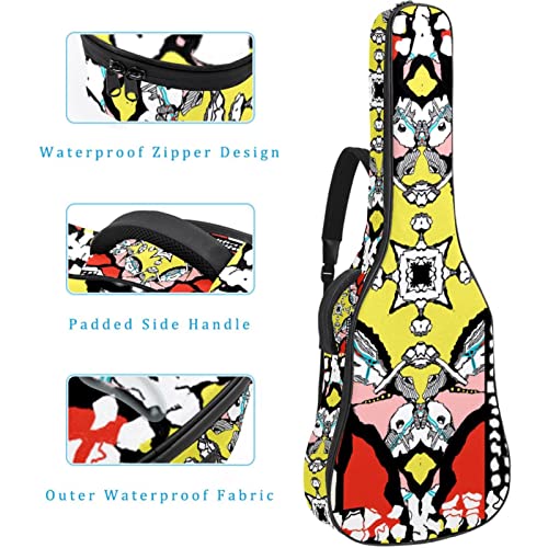 Étui de protection rembourré pour guitare acoustique classique Motif géométrique, Multicolore 03., 42.9×16.9×4.7 in… - Les Beatles, Paul McCartney, John Lennon, RIngo Starr, George Harrison Étui de protection rembourré pour guitare acoustique classique Motif géométrique, Multicolore 03., 42.9x16.9x4.7 in… – Image 5