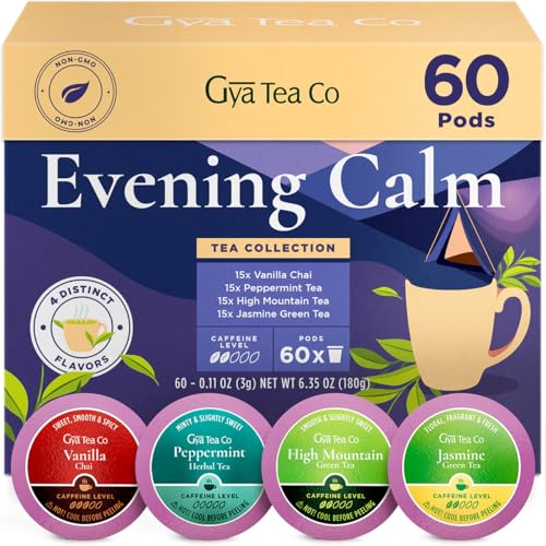 Image of Evening Calm Tea Pod Gift Set (60 Count) - 4 Flavors Assorted Variety Pack