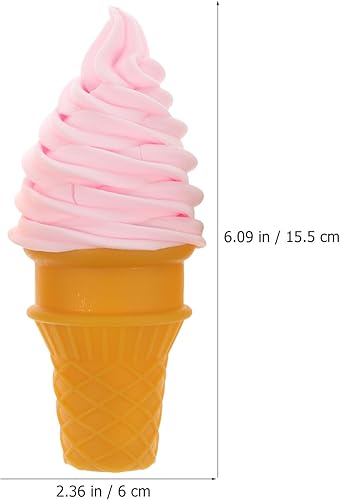 Miniatura 3 de Angoily 4 piezas de helado simulado postre mostrando accesorios de comida falsa para el hogar gabinete de cocina escaparate decoración simulado