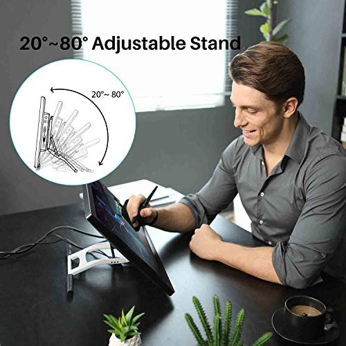 Huion Kamvas 20 Drawing Tablet With Screen Graphic Drawing Monitor Pen Display 120% Srgb Tilt Function Battery-Free Stylus 8192 Pen Pressure - 19.5 Inches #TOP4