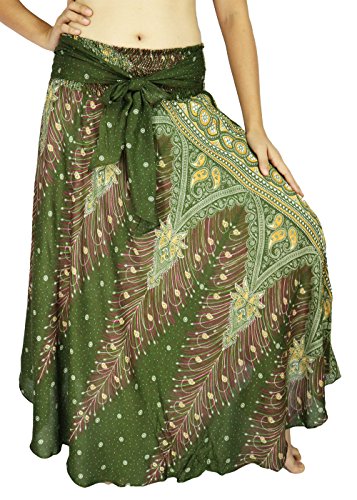 Lovely Creations Women Long Bohemian Maxi Skirts Midi Dress US Size 0-16