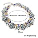Jerollin Crystal Rhinestone Statement Necklace, Vintage Chunky Chain Choker Collar Bib Statement Necklace Fashion Costume Jewelry Necklaces for Women