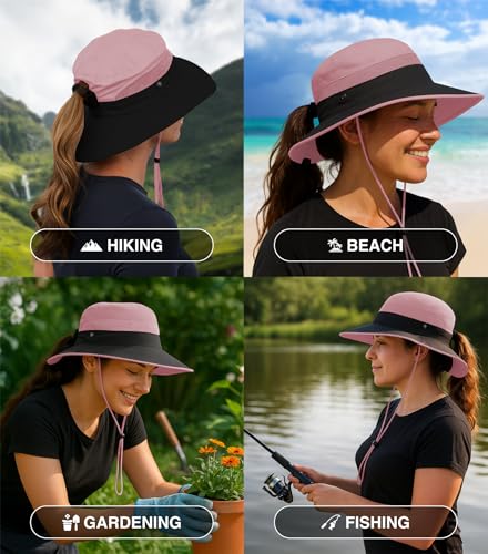 Image of GearTOP Safari Hat for Men Sun Hats for Women UV Protection UPF 50+ Fishing, Gardening, Hiking Hat (22-23 1 /2 inch)