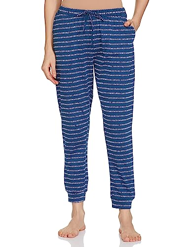 Image of Amazon Brand - Symbol Women's Cotton Regular Fit Sleveless Top and Jogger Night Suit (Night Wear | Lounge Wear Set) (Available in Plus Sizes)