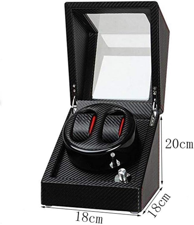 Automatic Watch Winder Watch Winder Shake Table Device Shaker Motor Box Carbon Fiber 2 Electric Watch Automatic Winding Shaker 2+0 Black Automatic Win