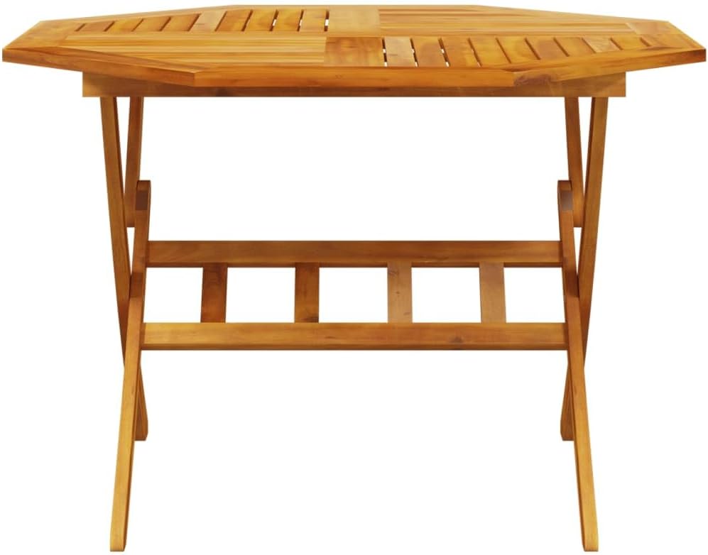 앞쪽 view of the unfolded vidaXL Folding Patio Table