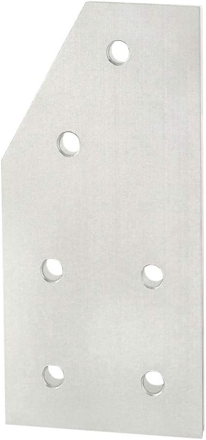 80/20 Inc., 4362, 15 Series 6 Hole 60 Degree Angled Flat Plate (10 Pack)