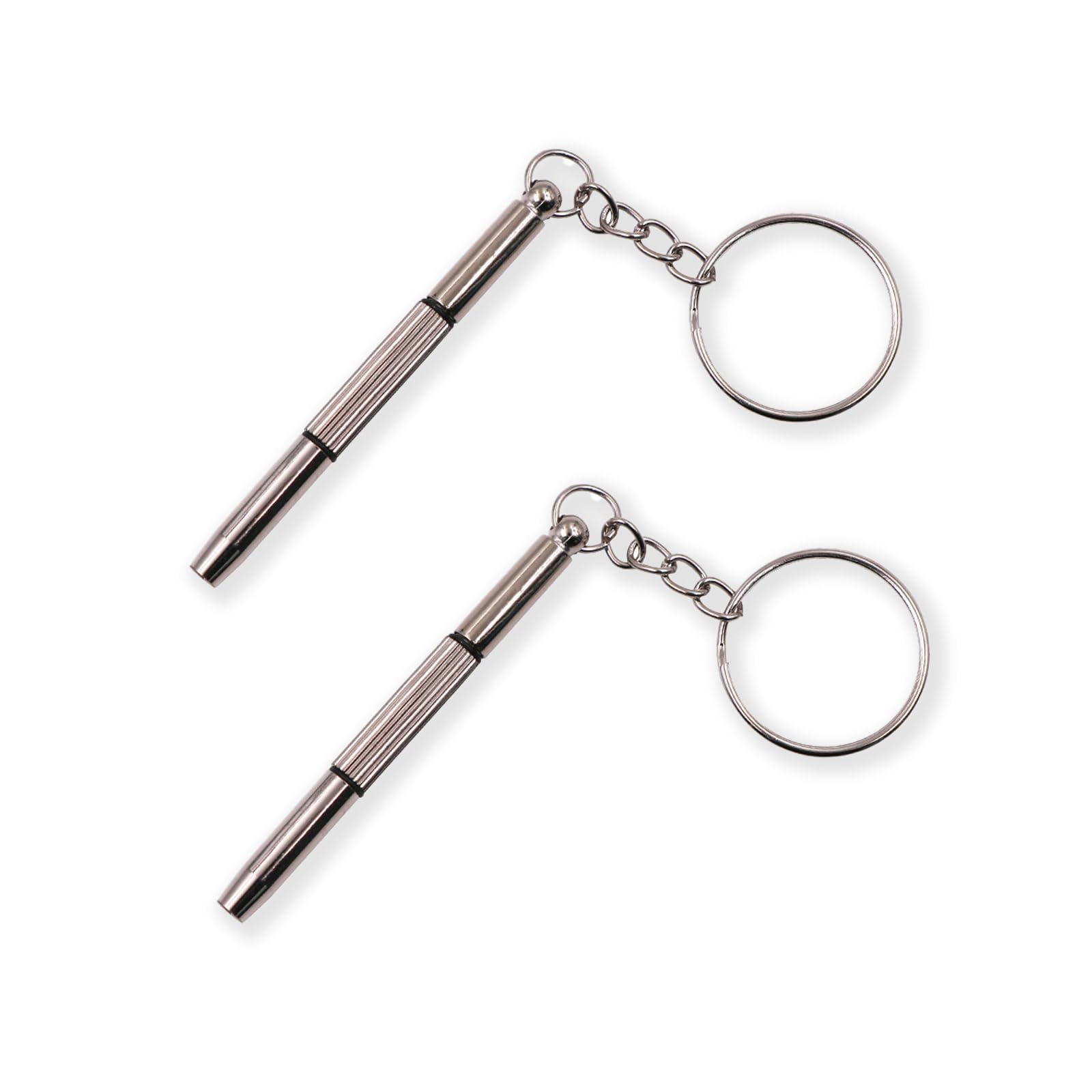2 Pcs 3-in-1 Glasses Screwdriver, Mini Eyeglass Screwdriver, Multifunctional GlassesScrewdriver for Eyeglasses & Watches, Keychain Kit, Portable Fixing Tool for Sunglasses and Watch Maintenance