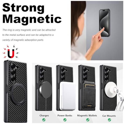 Housse Galaxy Z Fold 5 en cuir de style rétro et minimaliste - 3