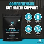myBrainCo. Gut Repair – Gut Health & Digestion Support Powder for IBS, Bloating, Reflux & Leaky Gut – Low FODMAP Certified with Probiotics, Prebiotics, Enzymes & Glutamine – 310g - Image 3