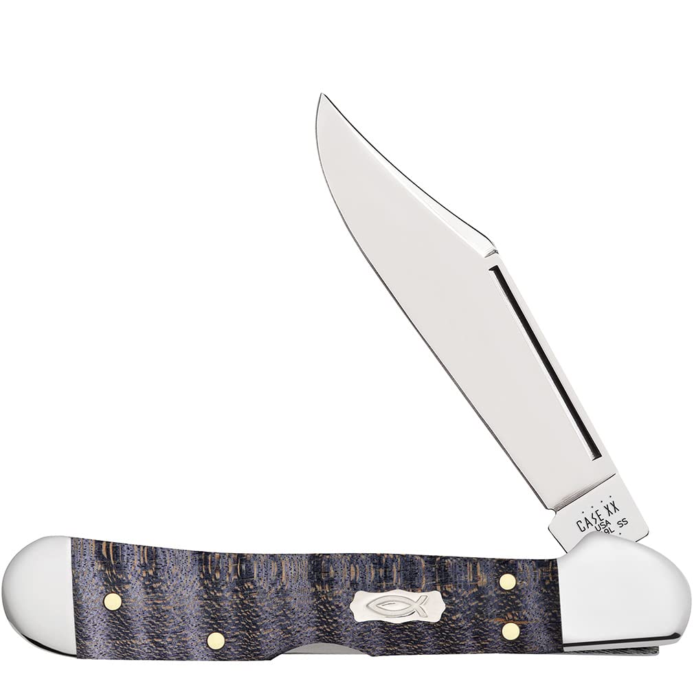 Amazon.com : Case Cutlery CA80545: Mini Copperlock Purple Maple