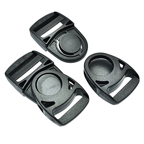 10Pcs Plastic Side Release Center Buckles Swing Head Swivel Style Backpack Straps (Webbing Size 1-1/2"(38Mm)) #TOP3
