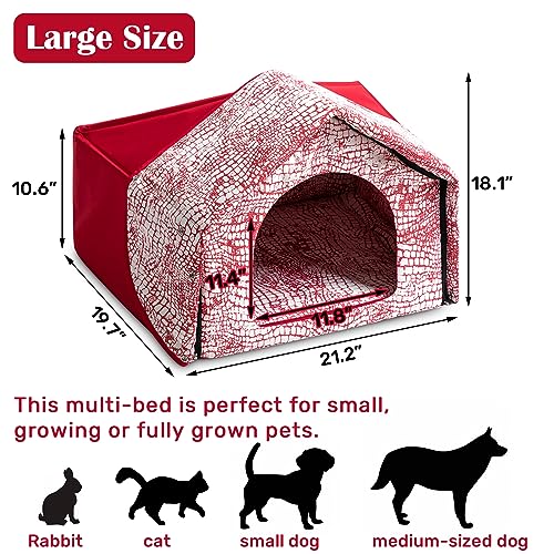 Hollypet HDHP-CB-RHO Large Pet Bed House, Warm Dog Sofa Nest thumb #1
