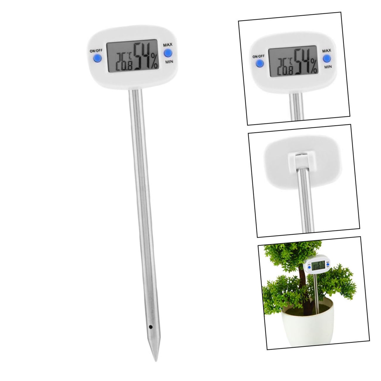 Hemobllo 3 Piezas Termómetro Hygrómetro Mini para Medición de Temperatura Herramienta Baterías para Jardinería y Cultivos
