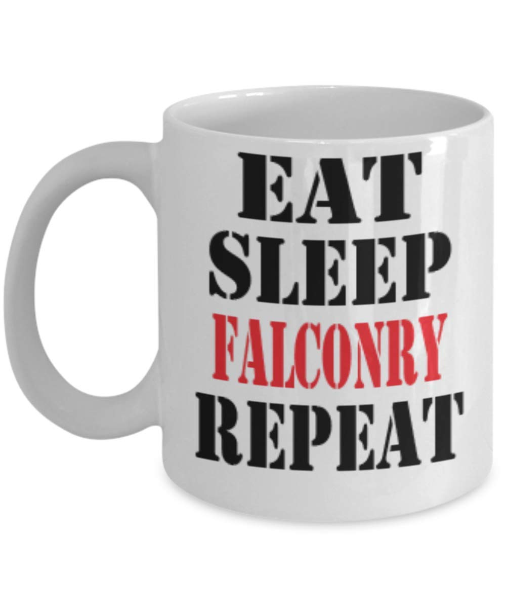 11oz Funny Falconry Coffee Mug - Unique Cool Cute Humor Sarcasm Designer Gift Idea for Falconry,al0950
