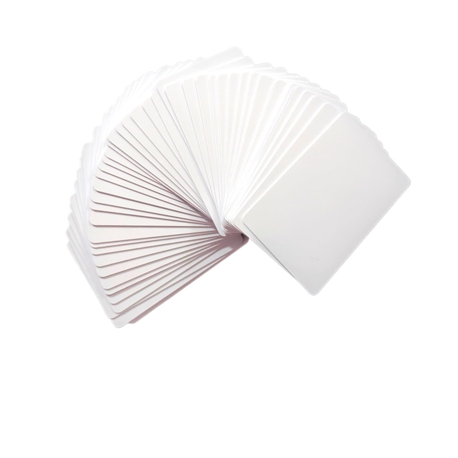 Lot de 100 cartes d'identité vierges revêtues en PVC imprimables à jet d'encre