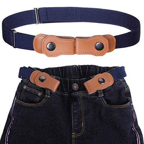 2 Ceintures Élastiques Tressées Enfants - Garçons/Filles - Ajustable Sans Trou - Pour École/Sport