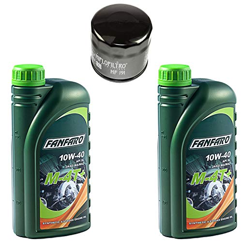 Motoröl Set 10W40 2 Liter + Ölfilter HF191 für Trium ph