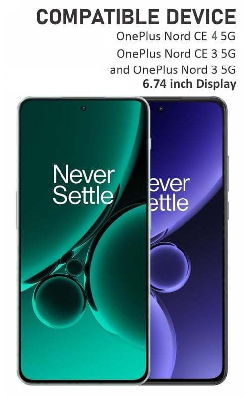 Image of Tempered Glass Screen Protector Compatible For Oneplus Nord CE 4 5G Full Screen Coverage (Except Edge to Edge) and Free Complete Easy Installation kit