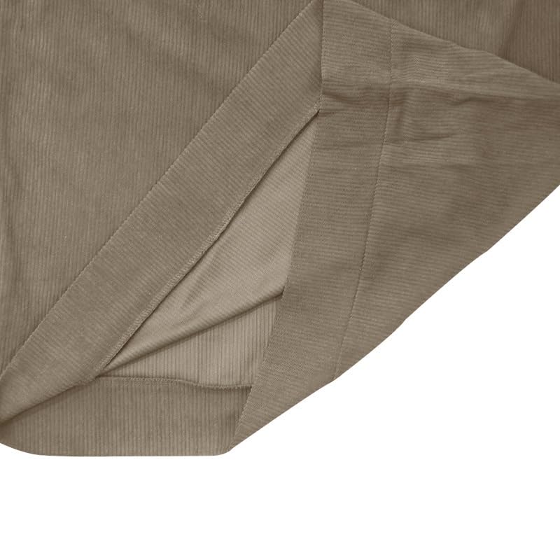 Mens Henley Long Sleeve Pullover 1/4 Stand Collar Button Pullover Sweatshirts Western Corduroy Sweatshirts S-5XL4