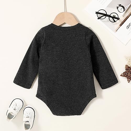 JEELLIGULAR Baby Boy Sibling Shirts Romper Big Brother Long Sleeve T-Shirt & Little Brother Bodysuit Matching Outfits3