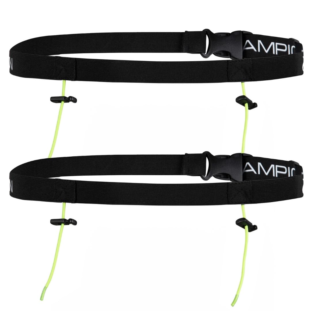 VeloChampion Leichter Laufgürtel Für Damen Und Herren – Elastischer Startnummernhalter Mit Stretch-Passform – Ohne Sicherheitsnadeln – 3 Größen – Laufen. Triathlon. Radfahren. Marathon (2, XS/Kinder)