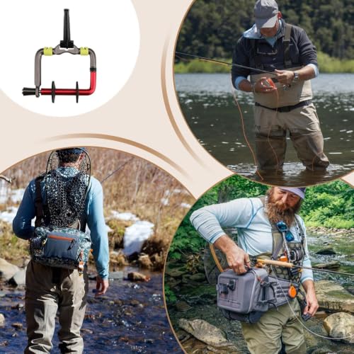 Soporte de carrete Tippet para pesca con mosca en ríos y lagos 4