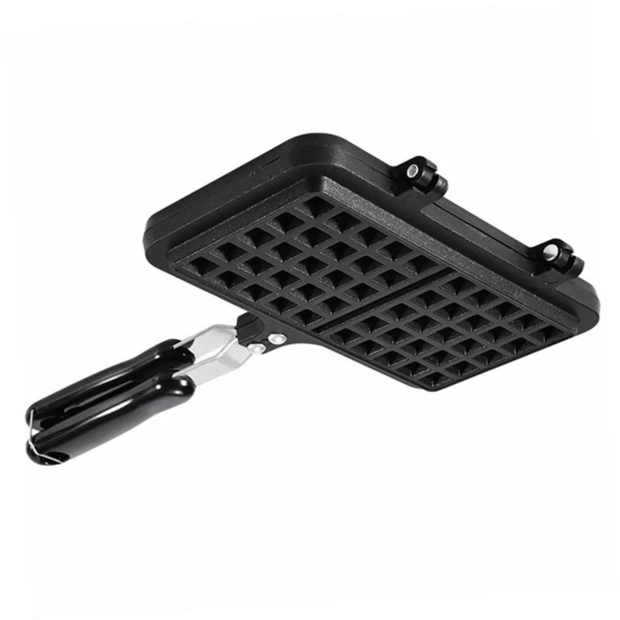 Cabilock Molde para Gofres de Silicona Antiadherente 20x20 Cm Resistente al Calor para Hornear Wafles Caseros Utensilio de Cocina para Niños y Familia Hogar