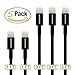 Iphone Charger (5 Pack), SMALLElectric Lightning Cord 2 X 1FT Short Lightning Cable + 3 X 3FT USB Charging for iPhone X/8 Plus/7 Plus/6s/6 plus/6s plus/5/5s/5c/iPad/iPod,Black