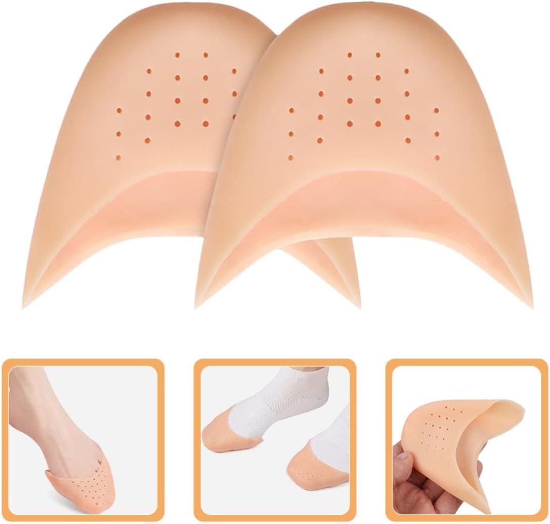 Kichvoe 4pcs Silicone Toe Protectors for Women Ballet Pointe Shoes with Comfortable Toe Protection and Damage Resistance, for Sports Activities and Dance Routines