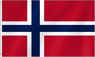 Norway Flag 3x5 Ft Norwegian Flag for Party Parades Sports Events Patriotic Holidays Outdoor Indoor Decorations