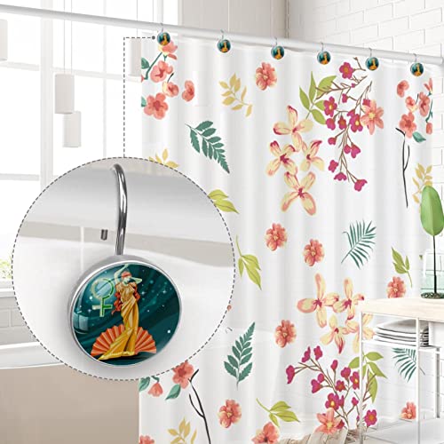 Crochets pour rideau de douche thème déesse grecque pour une salle de bain zen - 5