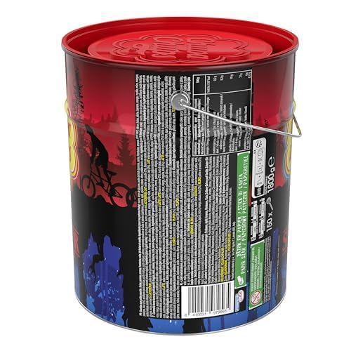 Chupa Chups Stranger Things Dose, enthält 150 Lutscher in 7 exklusiven Geschmacksrichtungen in der limitierten Stranger Things Metall-Dose, für Fans und Sammler, geeignet für Halloween, 150 x 12g